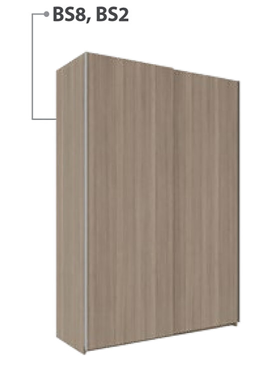 Skapis ar bīdāmām durvīm